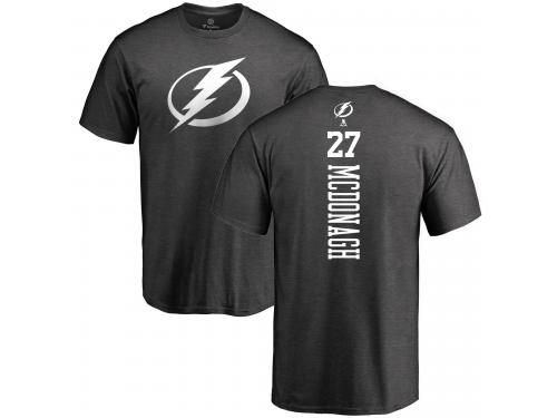 Men Adidas NHL Tampa Bay Lightning #27 Ryan McDonagh One Color Backer Charcoal T-Shirt Adidas