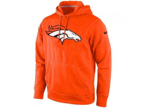Men Denver Broncos Nike Orange KO Logo Essential Hoodie