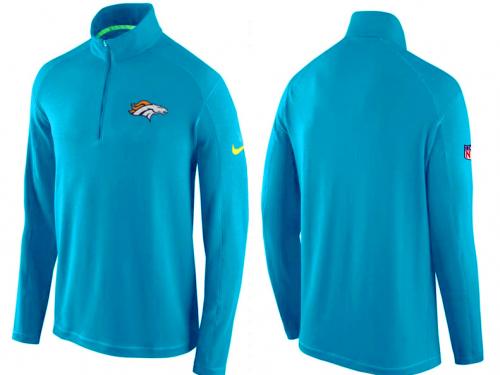 Men Denver Broncos Nike Pullover Hoodie - Skyblue
