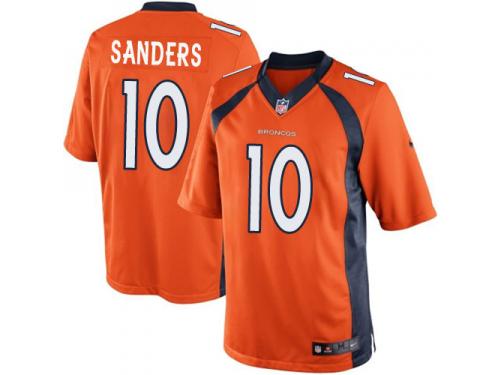 Men Nike NFL Denver Broncos #10 Emmanuel Sanders Home Orange Limited Jersey