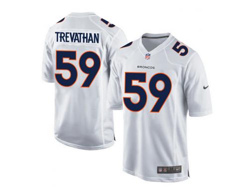 Men Nike NFL Denver Broncos #59 Danny Trevathan Game White Jersey