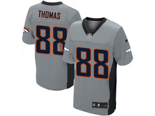 Men Nike NFL Denver Broncos #88 Demaryius Thomas Grey Shadow Limited Jersey