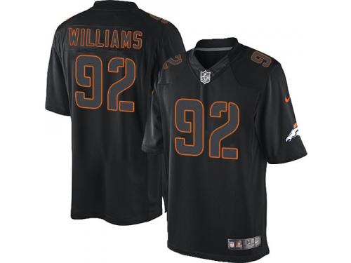 Men Nike NFL Denver Broncos #92 Sylvester Williams Black Impact Limited Jersey