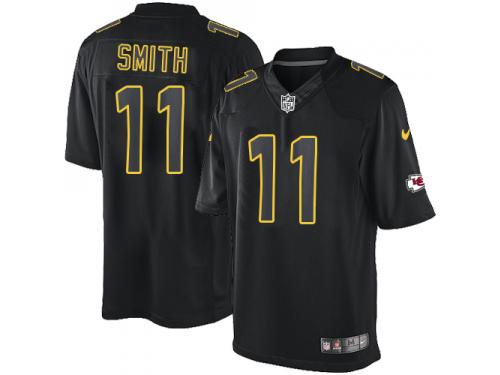 Men Nike NFL Kansas City Chiefs #11 Alex Smith Black Impact Limited Jersey