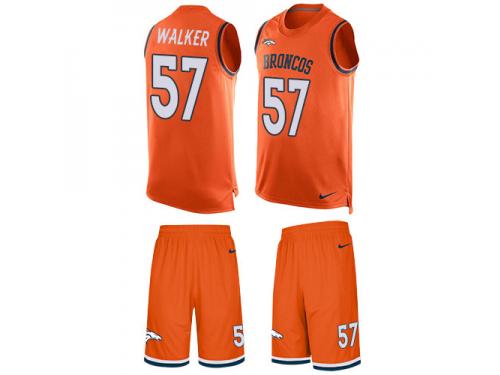 Men's Demarcus Walker #57 Nike Orange Jersey - NFL Denver Broncos Tank Top Suit