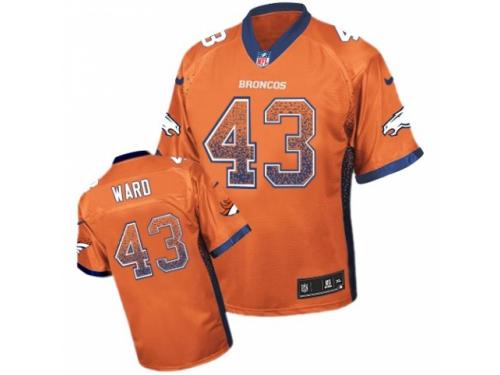 Men's Nike Denver Broncos #43 T.J. Ward Limited Orange Drift Fashion NFL Jersey