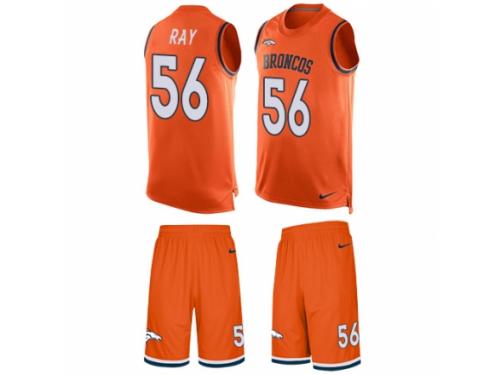 Men's Nike Denver Broncos #56 Shane Ray Orange Tank Top Suit NFL Jersey