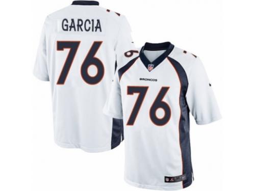 Men's Nike Denver Broncos #76 Max Garcia Limited White NFL Jersey