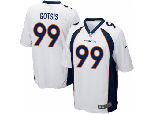 Men's Nike Denver Broncos #99 Adam Gotsis Game White NFL Jersey