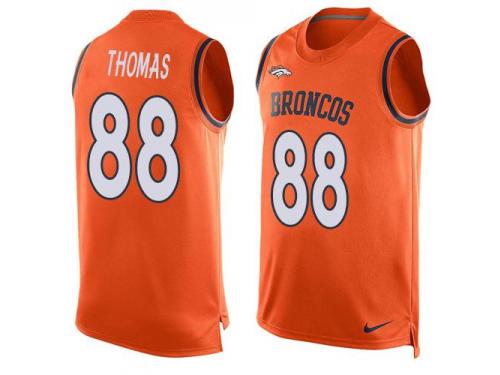 Nike Broncos #88 Demaryius Thomas Orange Team Color Men Stitched NFL Tank Top