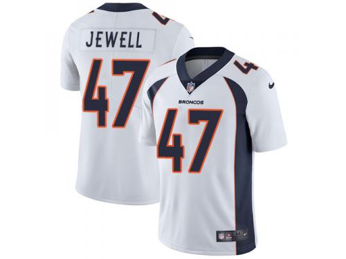 Nike Josey Jewell Limited White Road Men's Jersey - NFL Denver Broncos #47 Vapor Untouchable