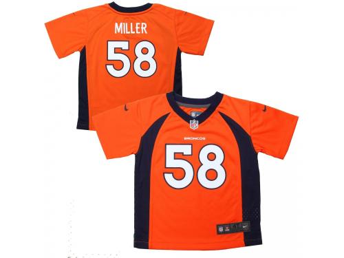Toddler Denver Broncos Von Miller Nike Orange Game Jersey