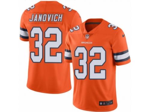Youth Nike Denver Broncos #32 Andy Janovich Limited Orange Rush NFL Jersey