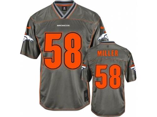 Youth Nike Denver Broncos #58 Von Miller Limited Grey Vapor NFL Jersey