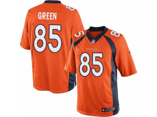 Youth Nike Denver Broncos #85 Virgil Green Orange Team Color NFL Jersey