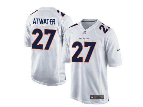 Youth Nike NFL Denver Broncos #25 Steve Atwater Game White Jersey