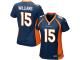 #15 Kyle Williams Denver Broncos Alternate Jersey _ Nike Women's Navy Blue NFL Game