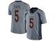 #5 Limited Joe Flacco Silver Football Youth Jersey Denver Broncos Inverted Legend