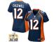 Game Andre Caldwell WoMen Jersey - Denver Broncos #12 Alternate Navy Blue Super Bowl 50 Bound Nike NFL