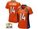 Game Cody Latimer WoMen Jersey - Denver Broncos #14 Home Orange Super Bowl 50 Bound Nike NFL
