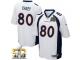 Game James Casey Men Jersey - Denver Broncos #80 Road White Super Bowl 50 Bound Nike NFL