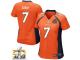 Game John Elway WoMen Jersey - Denver Broncos #7 Home Orange Super Bowl 50 Bound Nike NFL