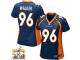 Game Vance Walker WoMen Jersey - Denver Broncos #96 Alternate Navy Blue Super Bowl 50 Bound Nike NFL