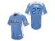 Light Blue Mike Trout Men #27 Majestic MLB Los Angeles Angels Of Anaheim American League 2012 All-Star BP Jersey