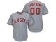 Los Angeles Angels of Anaheim Majestic Cool Base Custom Jersey - Gray