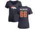 Men #93 Dre'Mont Jones Orange Football Name & Number Logo Denver Broncos T-Shirt