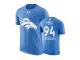 Men Denver Broncos Domata Peko #94 Powder Blue Father Day Gift With Message T-Shirt