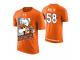 Men Denver Broncos Von Miller #58 Orange Cartoon And Comic Artistic Painting T-Shirt