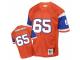 Men Mitchell And Ness Denver Broncos #65 Gary Zimmerman Orange Authentic Throwback NFL Jersey