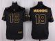 Men Nike Denver Broncos #18 Peyton Manning Pro Line Black Gold Collection Jersey