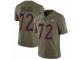 Men Nike Denver Broncos #72 Garett Bolles Limited Olive 2017 Salute to Service NFL Jersey