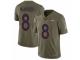 Men Nike Denver Broncos #8 Brandon McManus Limited Olive 2017 Salute to Service NFL Jersey