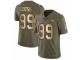 Men Nike Denver Broncos #99 Adam Gotsis Limited Olive/Gold 2017 Salute to Service NFL Jersey