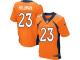 Men Nike NFL Denver Broncos #23 Ronnie Hillman Authentic Elite Home Orange Jersey
