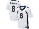 Men Nike NFL Denver Broncos #8 Brandon McManus Authentic Elite Road White Jersey