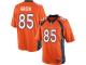 Men Nike NFL Denver Broncos #85 Virgil Green Home Orange Limited Jersey