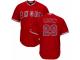 Men's Majestic Los Angeles Angels of Anaheim #29 Rod Carew Red Team Logo Fashion Cool Base MLB Jersey