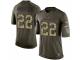 Men's Nike Denver Broncos #22 C.J. Anderson Limited Green Salute to Service NFL Jersey