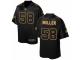 Men's Nike Denver Broncos #58 Von Miller Elite Black Pro Line Gold Collection NFL Jersey