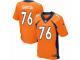 Men's Nike Denver Broncos #76 Max Garcia Elite Orange Team Color NFL Jersey