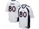 Men's Nike Denver Broncos #80 Vernon Davis Game White NFL Jersey