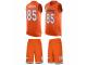 Men's Nike Denver Broncos #85 Virgil Green Orange Tank Top Suit NFL Jersey