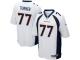 Nike Billy Turner Game White Road Men's Jersey - NFL Denver Broncos #77