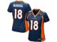 Super Bowl 50 Denver Broncos Peyton Manning Women's Alternate Jersey - Navy Blue Nike NFL #18 Game