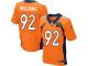 Super Bowl 50 Men Nike NFL Denver Broncos #92 Sylvester Williams Authentic Elite Home Orange New Jersey