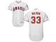 White C.J. Wilson Men #33 Majestic MLB Los Angeles Angels Of Anaheim Flexbase Collection Jersey